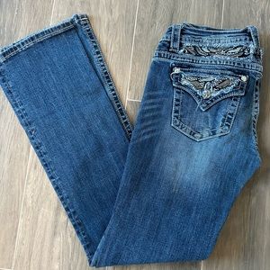 Miss me boot cut mid rise jeans